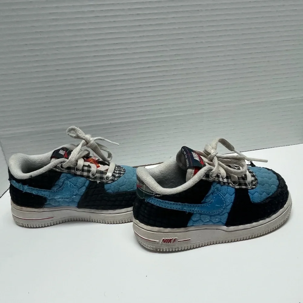 Nike Force 1 LV8 CD4 Toddler Sneakers – Size‎ 8C – Black/White/University Blue
